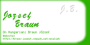 jozsef braun business card