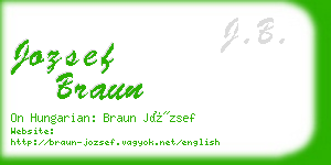 jozsef braun business card